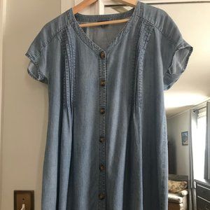 J. Jill Denim Dress Petite Medium